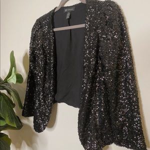 INC. international concepts Sequin layering blazer